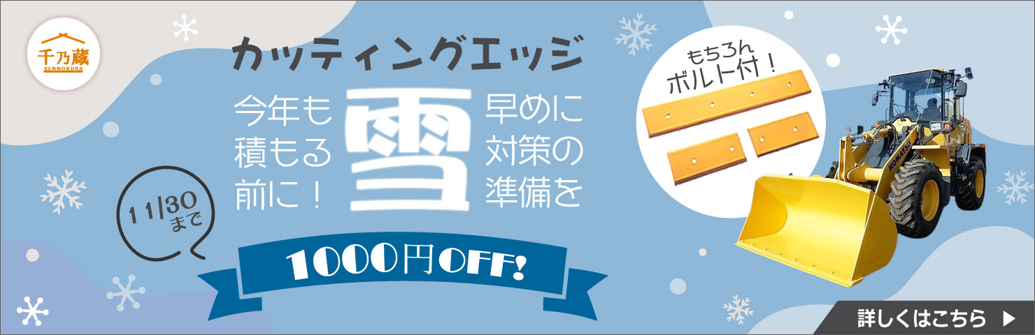 雪が降る前にカッティングエッジキャンペーン♪