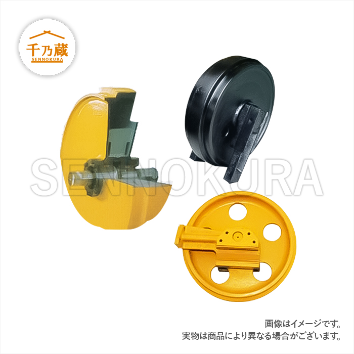 フロントアイドラー　コマツ　PC28UU-2E　ゴムクローラー用
