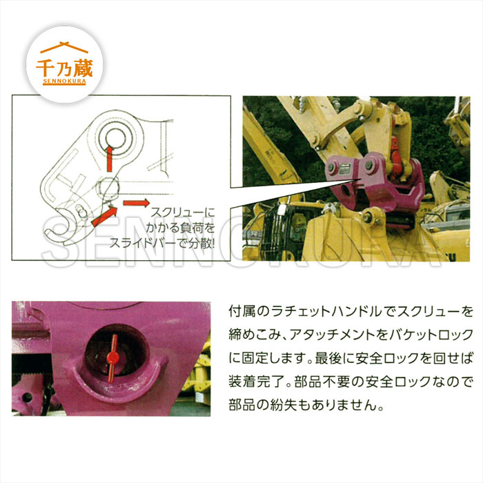 ユタニ工業 バケットロック NBL-120 10〜12t 標準・クレーン仕様